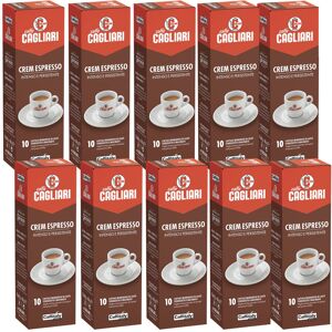 100 Capsule Caffitaly System Caffe' Cremespresso Pieno e Intenso