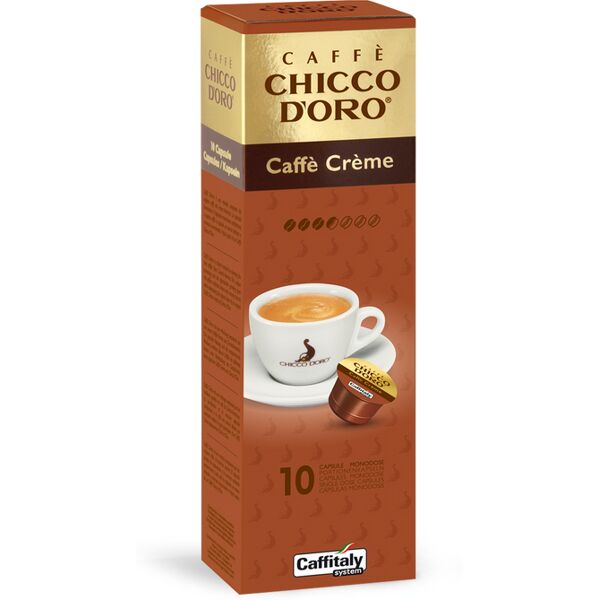 caffè chicco d'oro creme 100% arabica 10 capsule