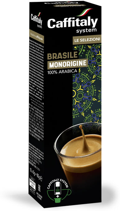 cagliari confezione 10 capsule caffè monorigine brasile - caffitaly