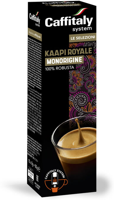 caffitaly caffè monorigine kaapi royale 100% robusta box 10 capsule