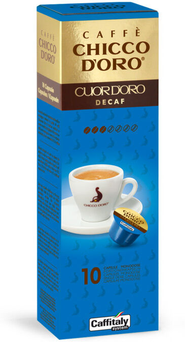 chicco caffè cuor d'oro decaffeinato. confezione 10 capsule