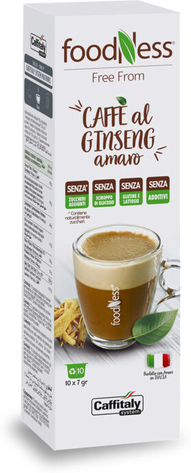 Caffitaly Ginseng amaro Foodness confezione 10 capsule