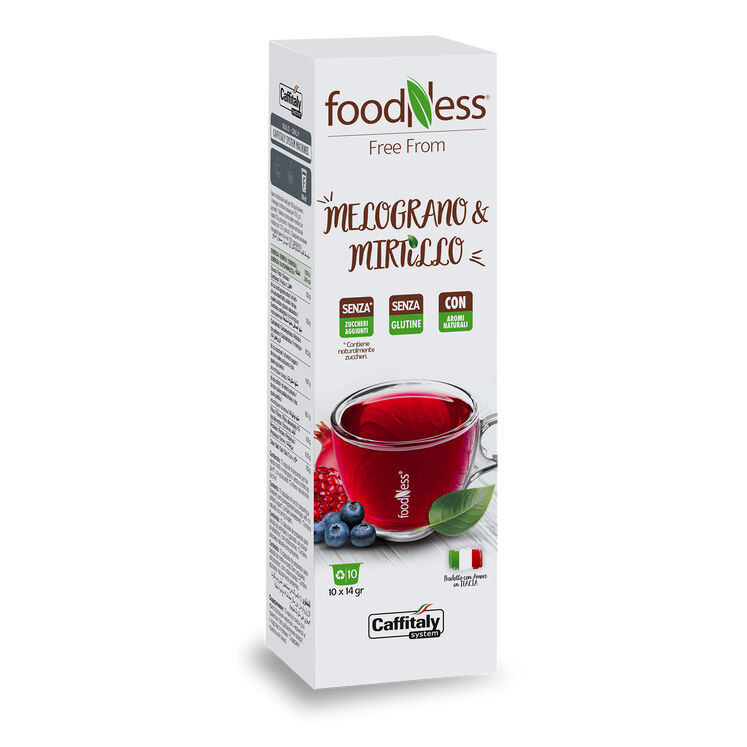 Caffitaly Tisana Melograno e Mirtillo Foodness confezione 10 capsule