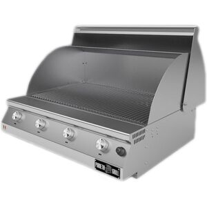 Pianeta Grill Barbecue a gas Fry Top 750 Basic da appoggio 4 bruciatori griglia tondino