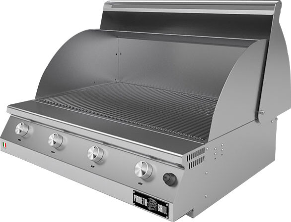 pianeta grill barbecue a gas fry top 750 basic da appoggio 3 bruciatori con griglia a tondino