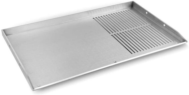 Barbecue professionali Piastra teppanyaki 1/3 rigata e 2/3 liscia per barbecue 750 x 450 mm