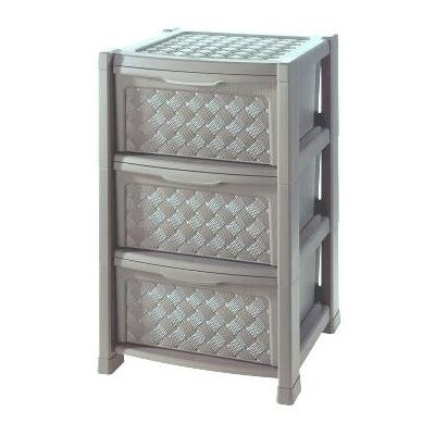 Cassettiera salvaspazio Tontarelli 8025646908 ARIANNA 3C Grigio talpa Cassettiera salvaspazio Tontarelli 8025646908 ARIANNA 3C Grigio talpa