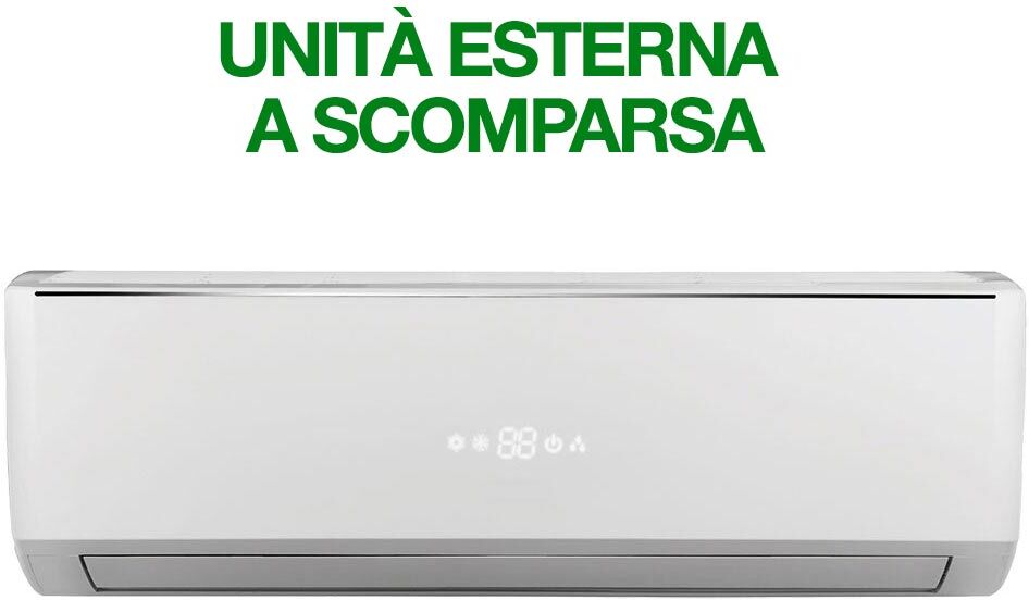 Fintek Climatizzatore Milano con unità esterna a scomparsa 12000 BTU