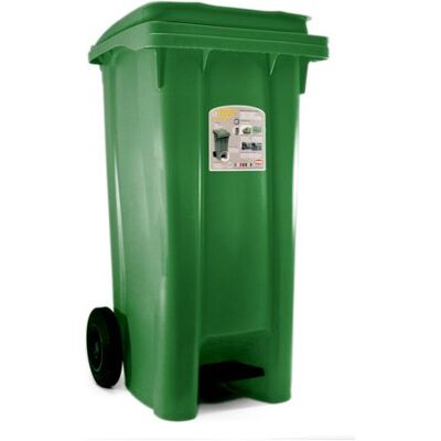 Bidone carellato Stefanplast 25701 URBAN ECO SYSTEM con pedale Verde Bidone carellato Stefanplast 25701 URBAN ECO SYSTEM con pedale Verde
