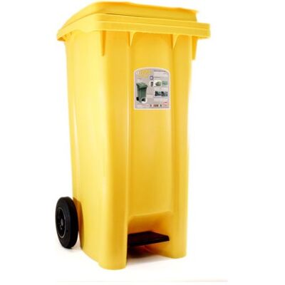 Bidone carellato Stefanplast 25705 URBAN ECO SYSTEM con pedale Giallo Bidone carellato Stefanplast 25705 URBAN ECO SYSTEM con pedale Giallo