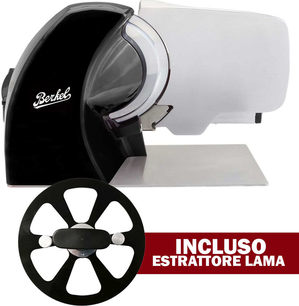 affettatrice berkel home line 250 plus nera con estrattore lama incluso