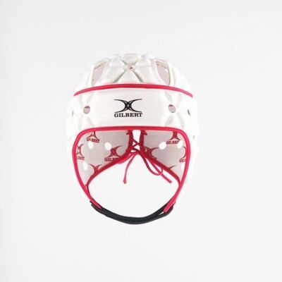 Casco da rugby - GILBERT - AIR - Bianco/Rosso - Taglia L Casco da rugby - GILBERT - AIR - Bianco/Rosso - Taglia L