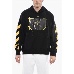 Off-White PERMANENT Felpa DIAG ARROW CARAVAGGIO MERCY con Cappuccio taglia Xs