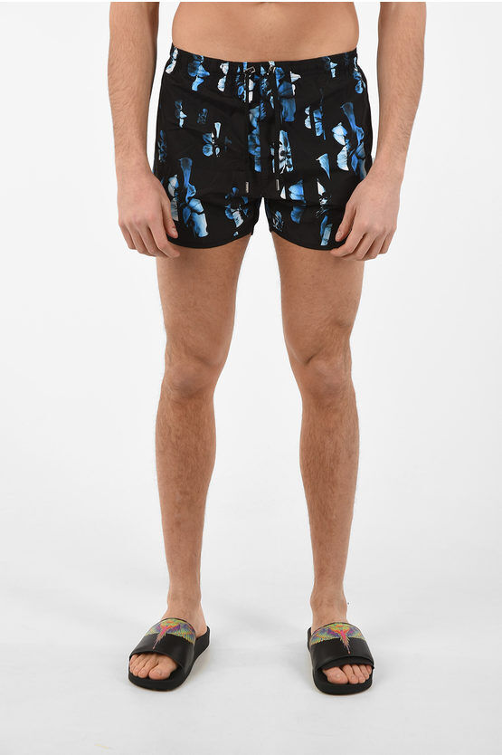 Neil Barrett Costume Da Bagnocon Stampa SLIDING ANEMONE taglia M Neil Barrett Costume Da Bagnocon Stampa SLIDING ANEMONE taglia M