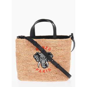 Kenzo Borsa Tote in Raffia con Ricamo taglia Unica