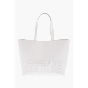 Versace JEANS COUTURE Borsa Tote in Ecopelle con Maxi Logo in Riliev taglia Un