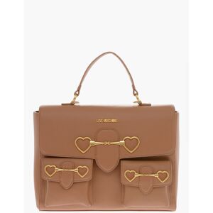 Moschino LOVE Borsa a Mano in Ecopelle con Tasche Frontali e Morsetto taglia Un