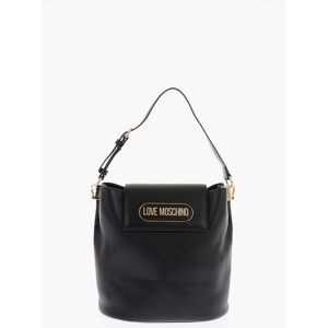 Moschino LOVE Borsa a Secchiello in Ecopelle Martellata con Logo in R taglia Un