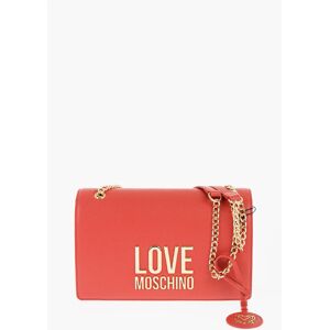 Moschino LOVE Borsa a Spalla in Ecopelle con Dettagli Dorati taglia Unica