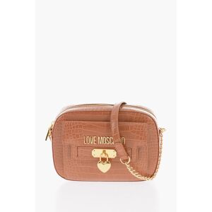 Moschino LOVE Borsa a Tracolla in Ecopelle Effetto Coccodrillo taglia Unica