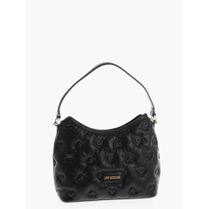 Moschino LOVE Borsa Hobo in Ecopelle con Cuori in Rilievo All Over taglia Unica