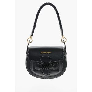 Moschino LOVE Borsa Saddle in Ecopelle con Dettagli Intrecciati taglia Unica