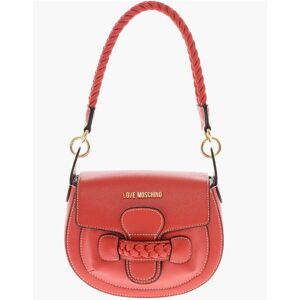 Moschino LOVE Borsa Saddle in Ecopelle con Dettagli Intrecciati taglia Unica