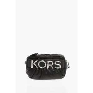 Michael Kors MICHAEL Camera Bag LEONIE in Tinta Unita con Logo in Metallo taglia Un