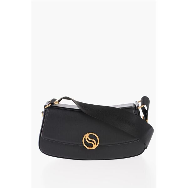 stella mccartney borsa a spalla in ecopelle con monogram dorato taglia unica