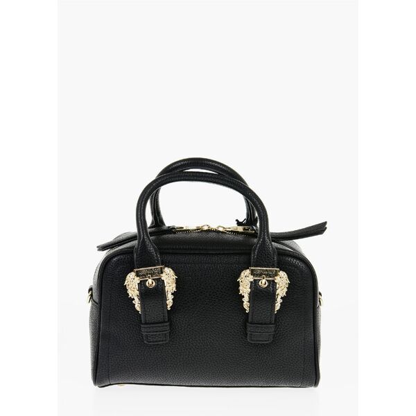 versace jeans couture borsa bauletto in ecopelle martellata con fibb taglia un