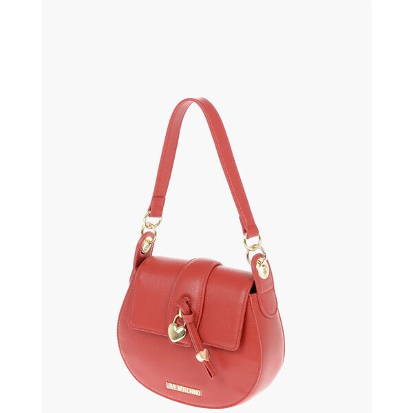 moschino love borsa a tracolla in pelle vegan con charm a forma di cu taglia un