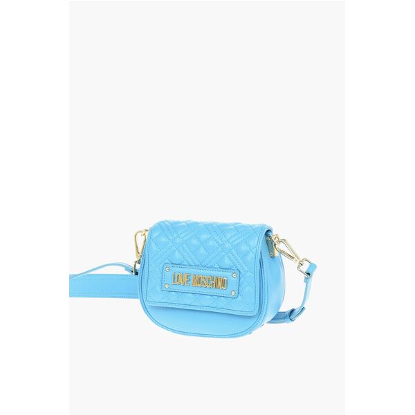 moschino love mini borsa a tracolla in pelle vegan con dettagli trapu taglia un