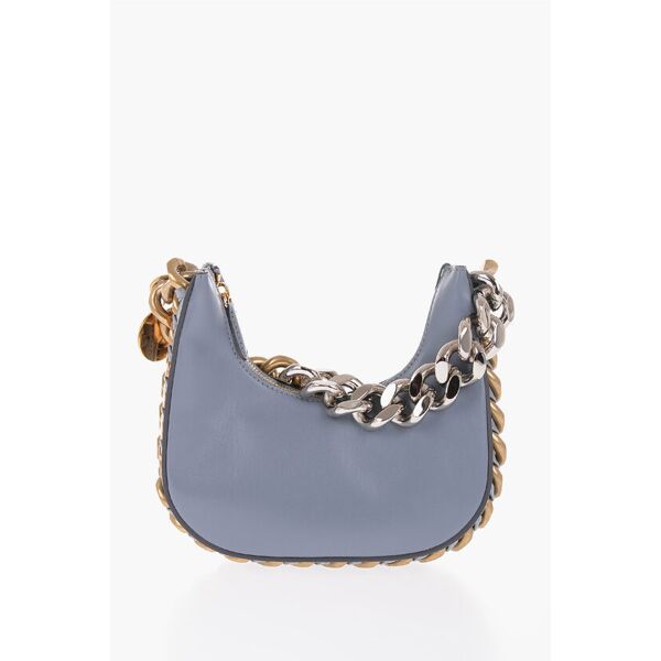 stella mccartney mini bag hobo in ecopelle con dettaglio catena sfumata taglia unica