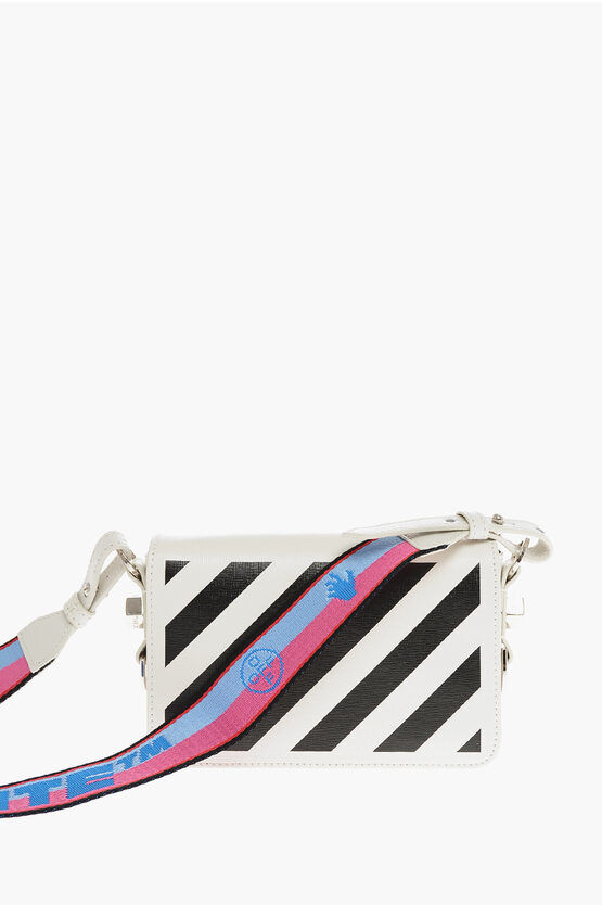 Off-White Borsa a Tracolla DIAG MINI in Pelle Stampata taglia Unica