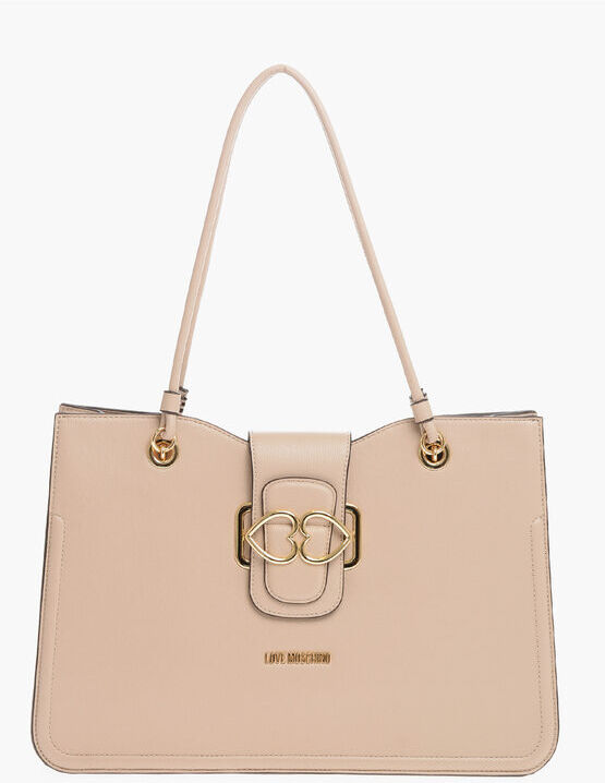 Moschino Borsa Tote BRIDGE In Ecopelle Martellata con Chiusura Color taglia Uni