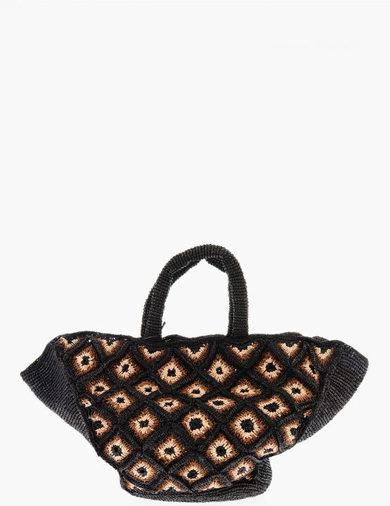 Made for a Woman HARY VAKONA Borsa Tote in Rafia taglia Unica