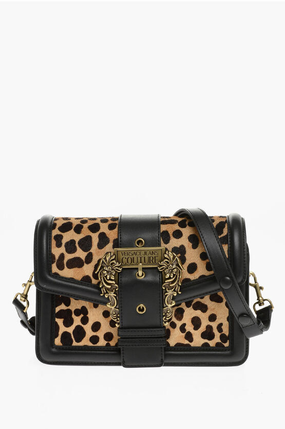 Versace JEANS COUTURE Borsa a Tracolla con Motivo Animalier taglia Unica