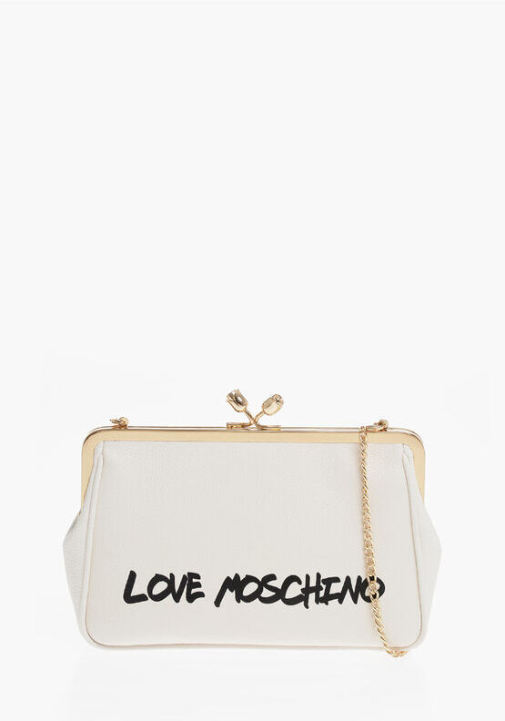 Moschino LOVE Borsa a Mano in Tinta Unita con Logo Stampato e Tracoll taglia Un