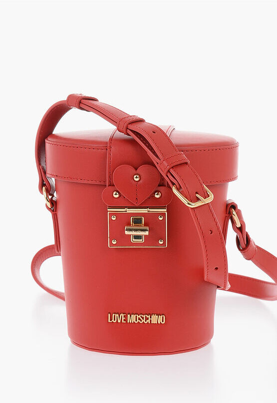 Moschino LOVE Borsa a Secchiello in Pelle con Chiusura Turn Lock Dora taglia Un