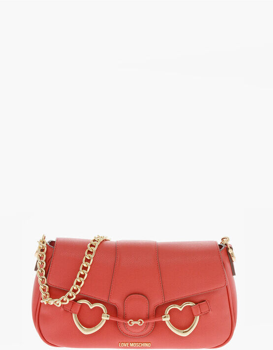 Moschino LOVE Borsa a Spalla BIG HEARTBIT in Ecopelle taglia Unica