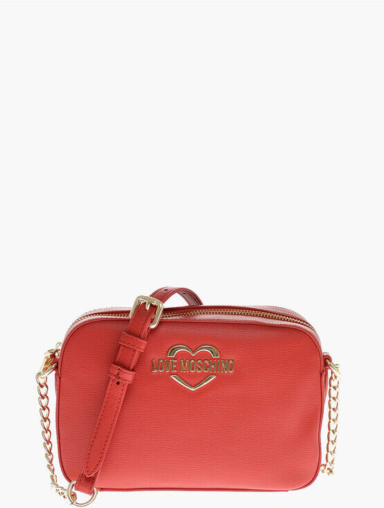 Moschino LOVE Borsa a Tracolla in Ecopelle con Mini Pouch a Forma di taglia Uni