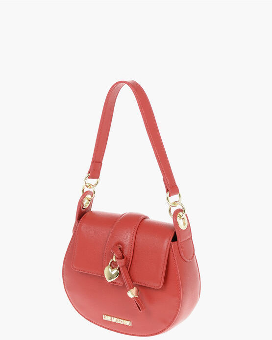 Moschino LOVE Borsa a Tracolla in Pelle Vegan con Charm a Forma di Cu taglia Un