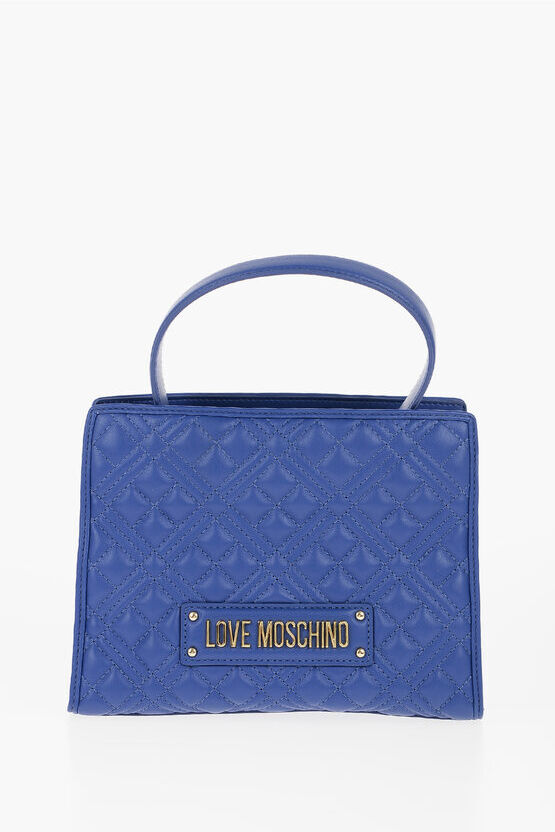 Moschino LOVE Borsa in Ecopelle Trapuntata con Tracolla Removibile taglia Unica