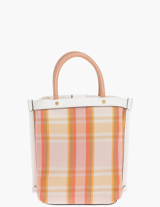 Tory Burch Mini Bag Tote PERRY a Quadri Plaid taglia Unica