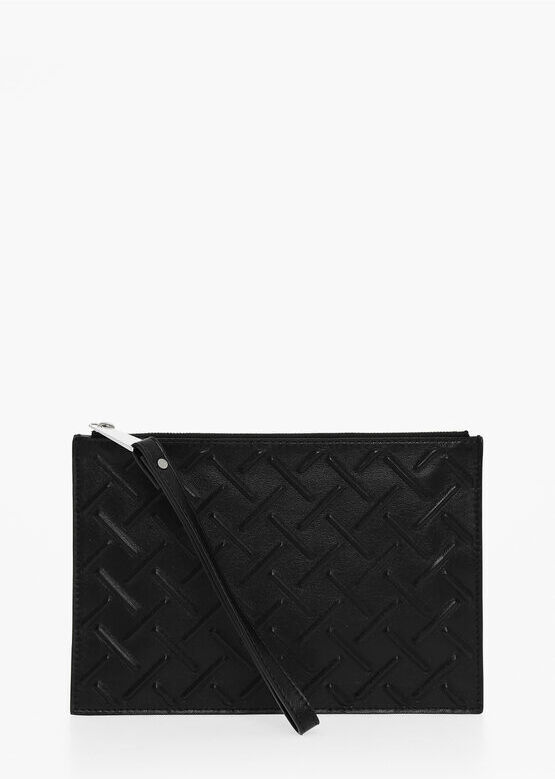 Bottega Veneta Pochette in Pelle con Motivo in Rilievo taglia Unica