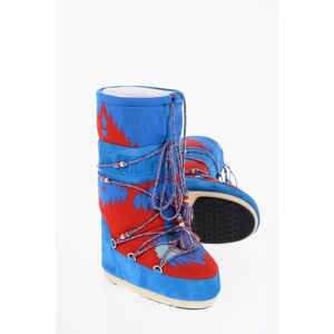 Moon Boot ALANUI Stivali da Neve in Jacquard e Suede con Dettaglio Per taglia 35