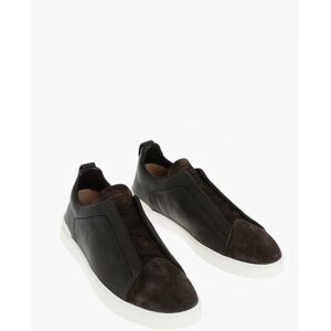 Zegna COUTURE XXX Sneakers in Pelle Scamosciata e Martellata taglia 6