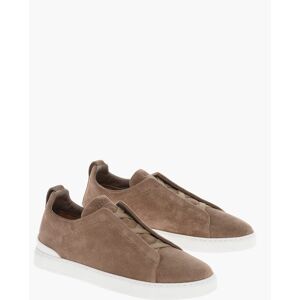 Zegna Sneakers Basse TRIPLE STITCH in Camoscio taglia 6