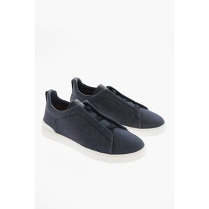 Zegna Sneakers TRIPLE STITCH in Denim taglia 10,5