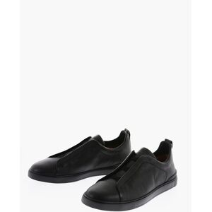 Zegna Sneakers TRIPLE STITCH in Pelle Martellata taglia 8